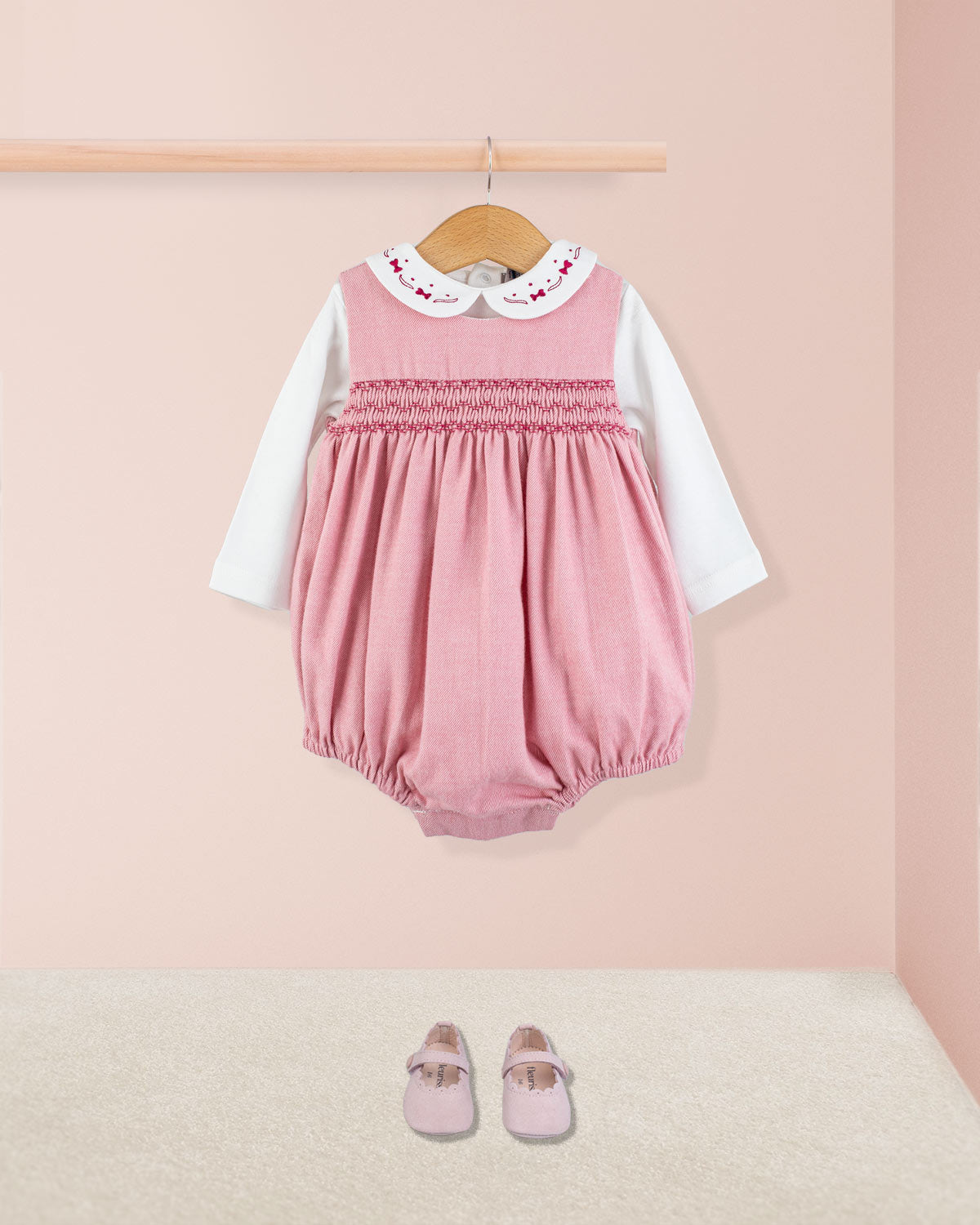 Kensington Italian Lipstick Flannel Romper